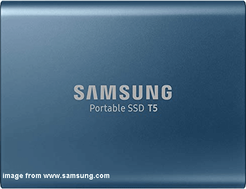 Портативный SSD-накопитель Samsung T5 емкостью 500 ГБ