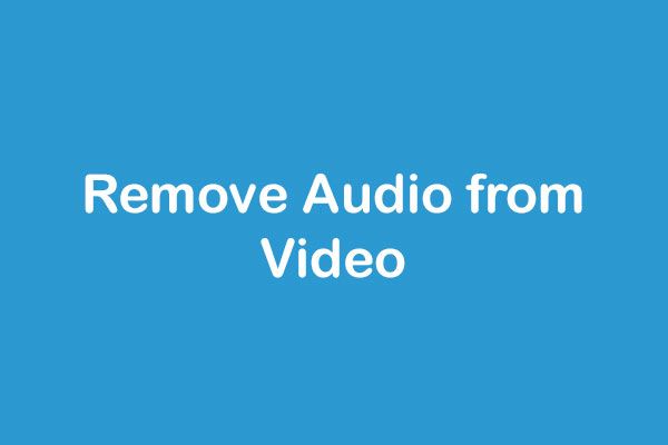 remover áudio do vídeo