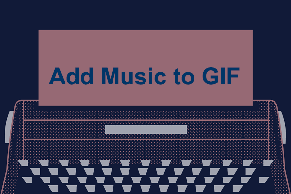 adicionar música ao gif