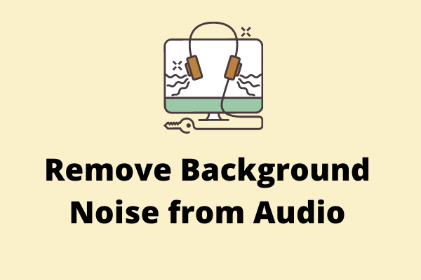 remover o ruído de fundo do áudio