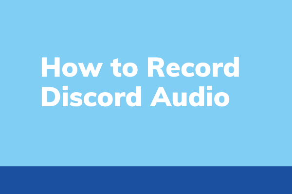как записывать аудио в Discord