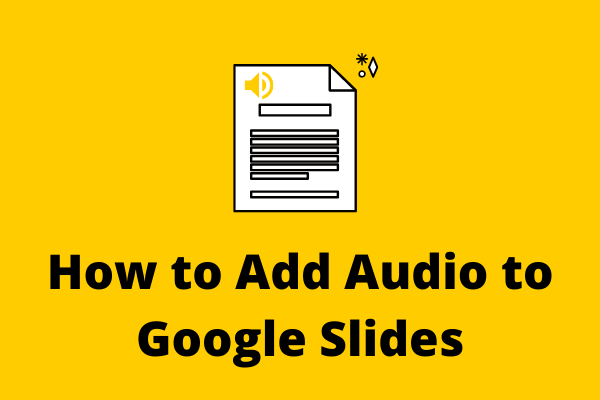 como adicionar áudio aos slides do Google