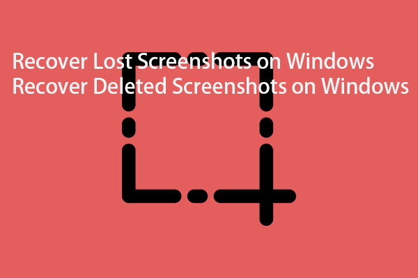 Как восстановить потерянные или удаленные снимки экрана в Windows?