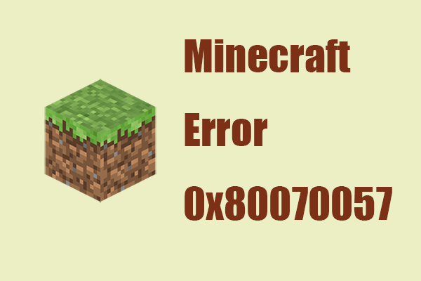 Corrija o erro do Minecraft 0x80070057 - Código de erro Deep Ocean