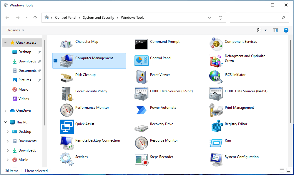 Инструменты Windows 11