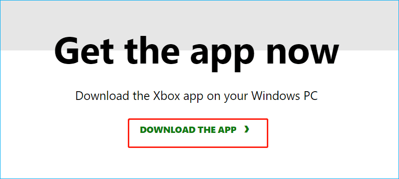 Загрузка приложения Xbox для Windows 10