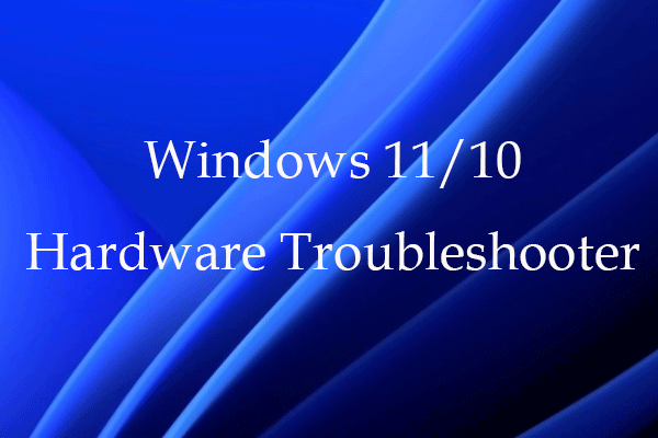 Используйте средство устранения неполадок оборудования Windows 11/10 для устранения проблем с оборудованием
