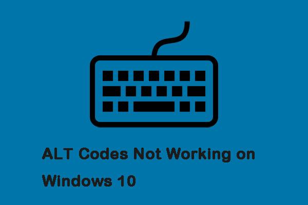 Soluções para corrigir códigos ALT que não funcionam no Windows 10