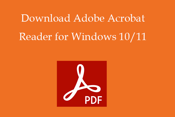 Загрузите Adobe (Acrobat) Reader для Windows 10/11