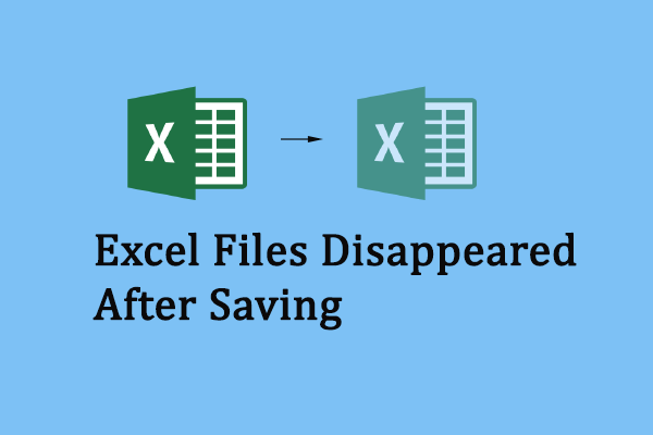 Восстановление файлов Excel: файлы Excel исчезли после сохранения
