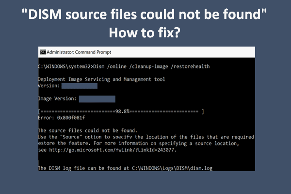 Как исправить исходные файлы DISM, которые не удалось найти в Windows 10