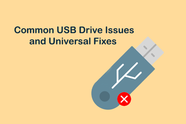 Quais são os problemas comuns da unidade USB e as soluções fáceis