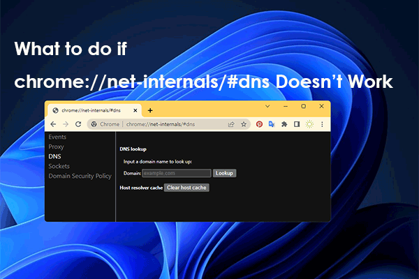 chrome://net-internals/#dns: как это работает и как это исправить?