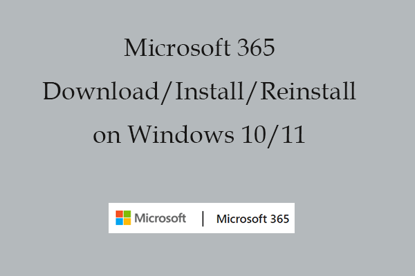 Baixar/instalar/reinstalar Microsoft/Office 365 no Win 10/11