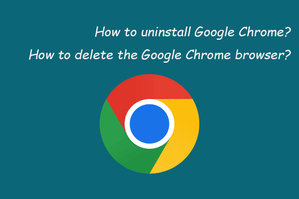 Remova/exclua o Google Chrome do seu computador ou dispositivo móvel