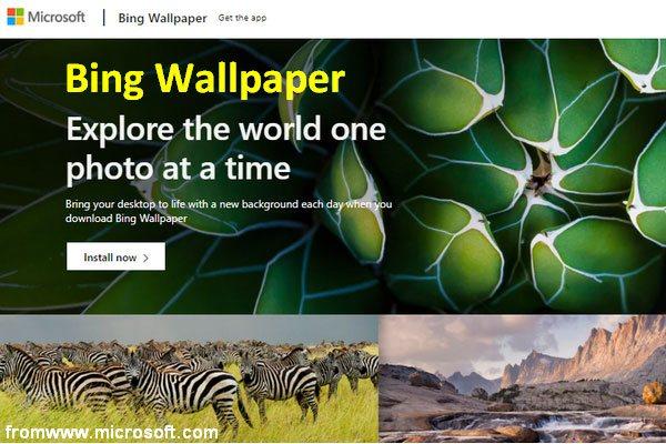 A Microsoft lançou o papel de parede do Bing para definir a imagem da área de trabalho