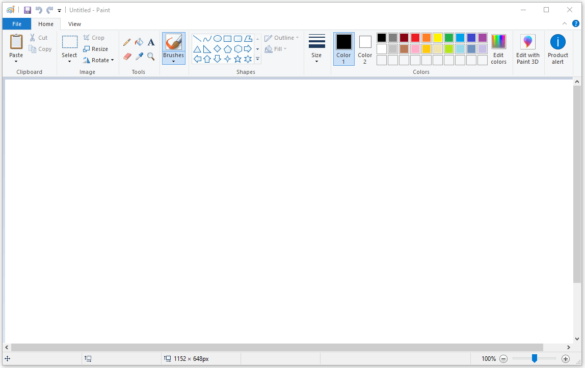 откройте приложение Paint в Windows 10/11