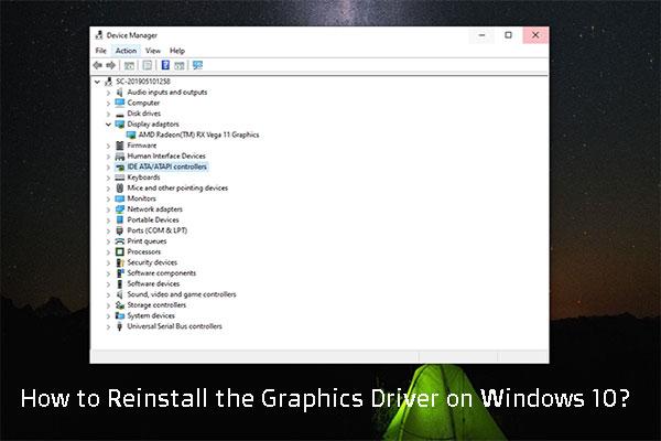 Como reinstalar o driver gráfico no Windows 10?