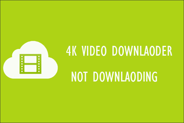 Erro do downloader de vídeo 4K: pode