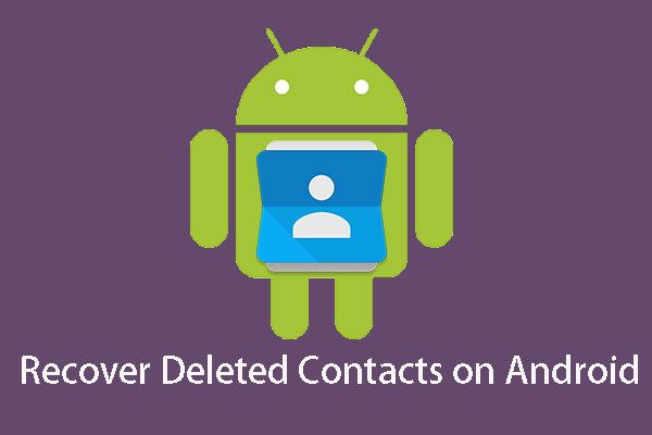 recuperar contatos excluídos da miniatura do Android