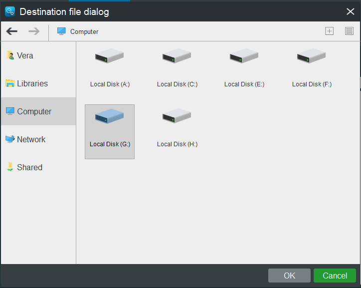 Папки синхронизации Windows 10 на внешний диск