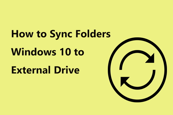 Sådan synkroniseres mapper Windows 10 til eksternt drev? Top 3 værktøjer! [MiniTool-tip]