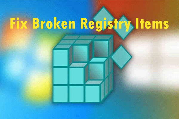 cómo reparar la miniatura de elementos de registro rotos