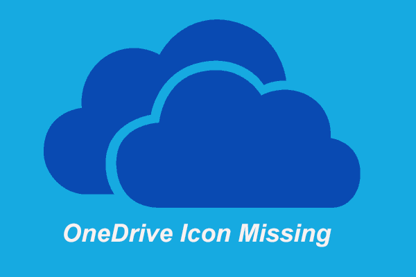 OneDrive-kuvake puuttuu