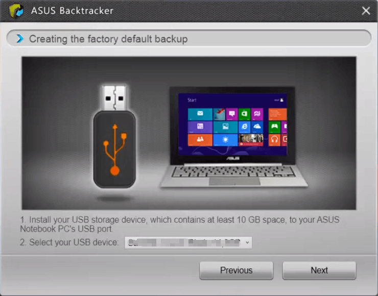 USB 장치 선택