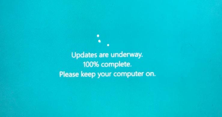 Windows 11 hängt an Updates sind im Gange