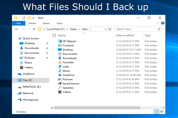 O que fazer backup no PC? Quais arquivos devo fazer backup? Obtenha respostas! [Dicas de MiniTool]