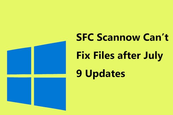 windows 10 sfc scannow не може да поправи миниизображение на файлове