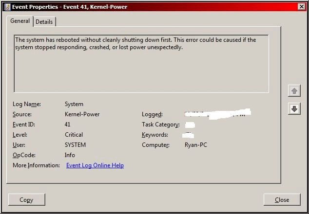 kernel power 41 error