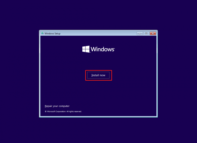   puhas install Windows 10