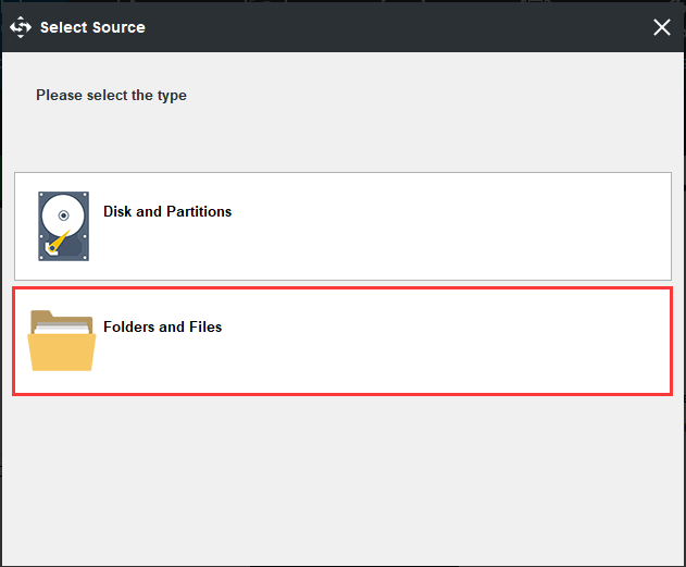 pilih Folder dan Fail