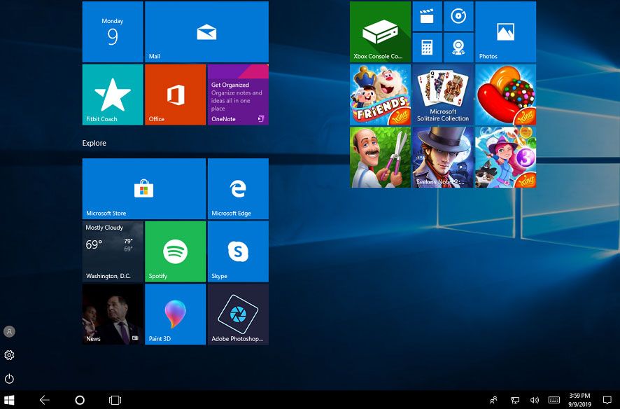 Windows 10 tablet-tilstand