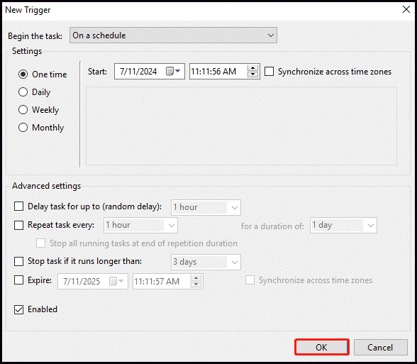   configurare le impostazioni del programma