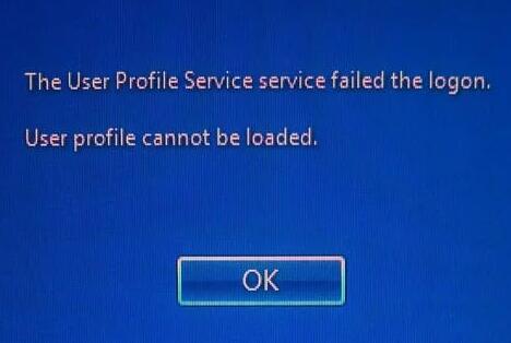 služba profilu uživatele selhala při přihlášení
