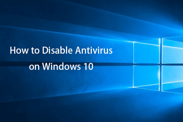 πώς να απενεργοποιήσετε το antivirus win 10 thumbnail