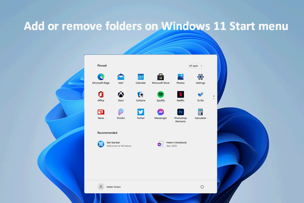 So fügen Sie Ordner im Windows 11-Startmenü hinzu oder entfernen sie