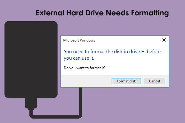 Opraveno: Než budete moci disk používat, musíte jej naformátovat