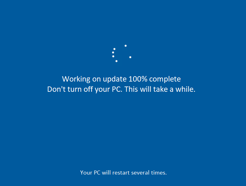 Actualización de Windows atascada en el mensaje de error 100