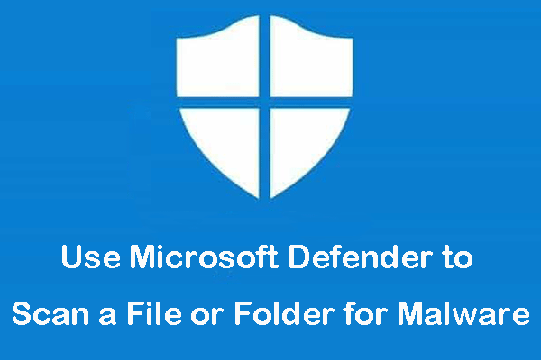 scan for malware med Microsoft Defender Windows 10 miniaturebillede