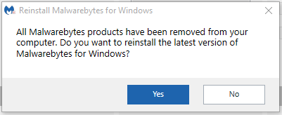 nemojte ponovno instalirati Malwarebytes
