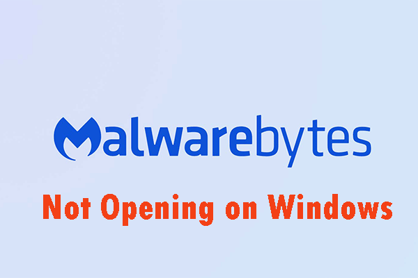 malwarebytes no se abre en la miniatura de Windows