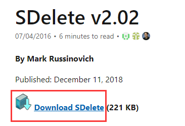 SDelete download