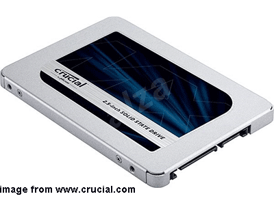 Izšķirošais MX500 SSD