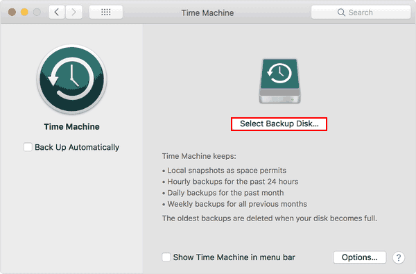   Mac macchina del tempo