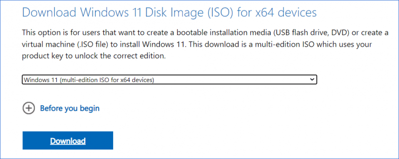   κατεβάστε το Windows 11 ISO