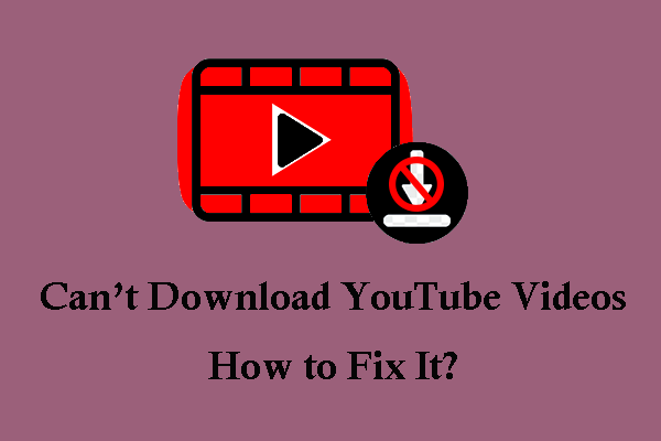 Kan ikke downloade YouTube-videoer længere